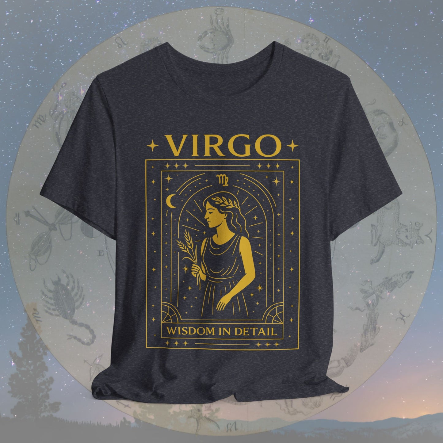 Elegant Wisdom in Detail Virgo T-Shirt