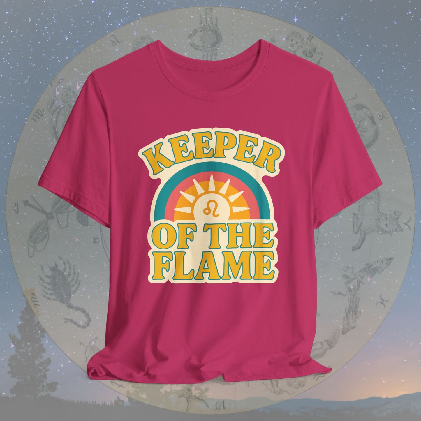 Keeper of the Flame – Zodiac Couple Leo T-Shirt