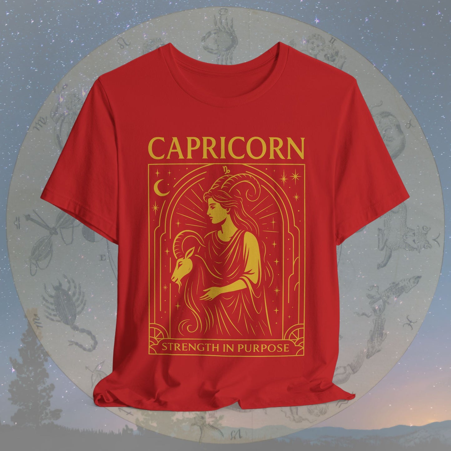 Resilient Strength in Purpose Capricorn T-Shirt