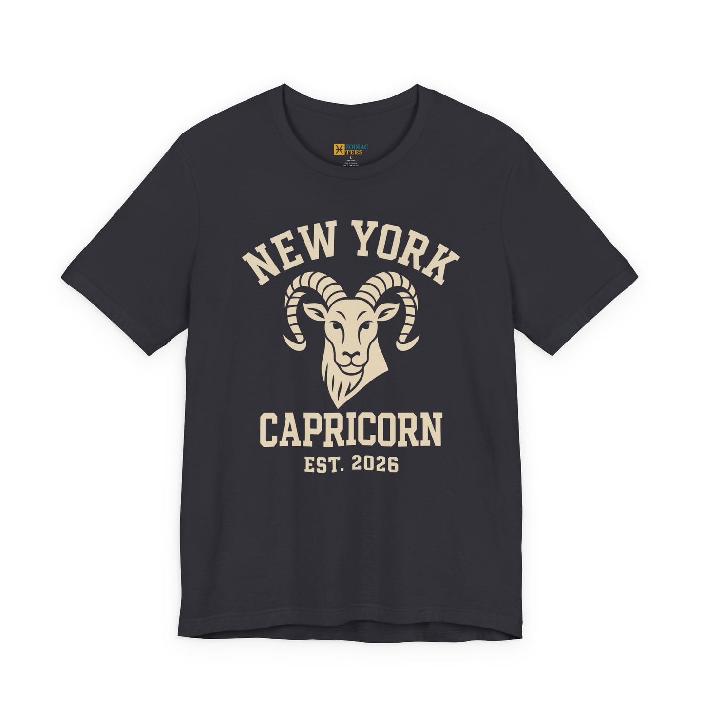 New York Capricorn T-Shirt – Minimal Vintage Zodiac Style (Est. 2026)