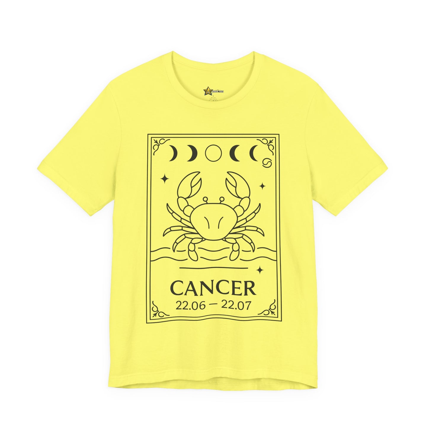Cancer Minimal Zodiac T-Shirt – Lunar Crab Statement Tee
