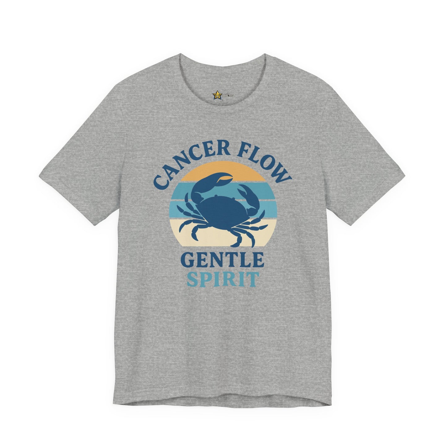Cancer Retro Flow T-Shirt – Gentle Spirit Statement Tee