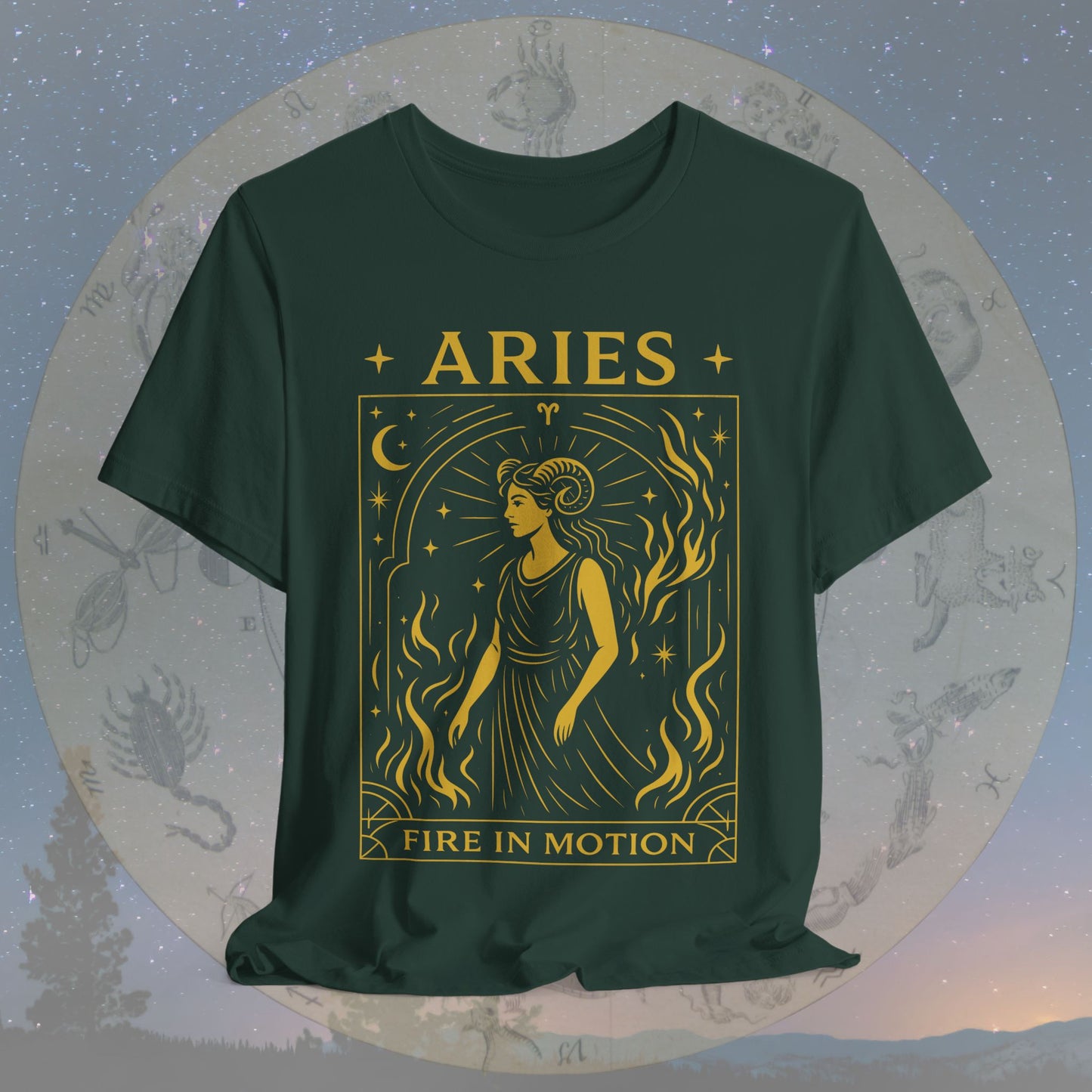 Bold Fire in Motion Aries T-Shirt
