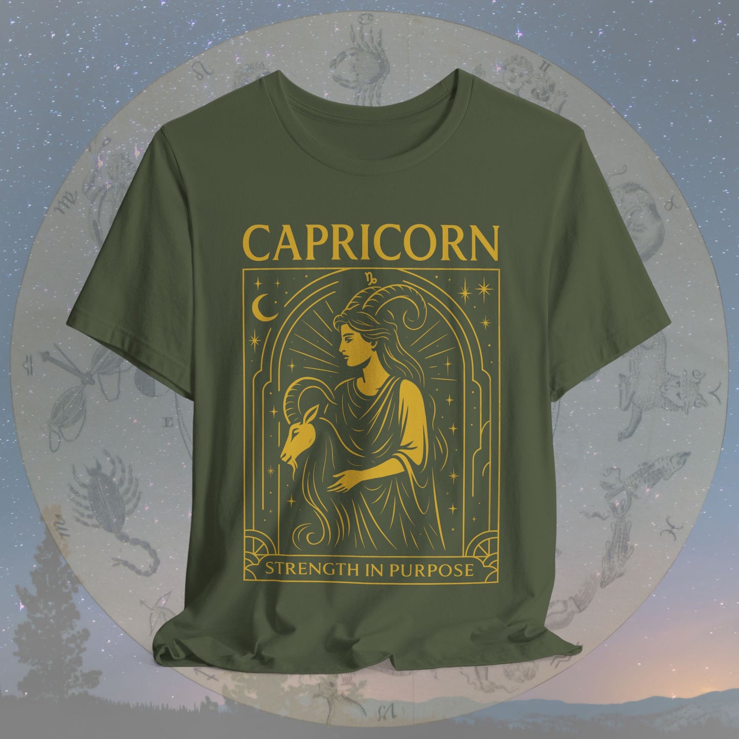 Resilient Strength in Purpose Capricorn T-Shirt