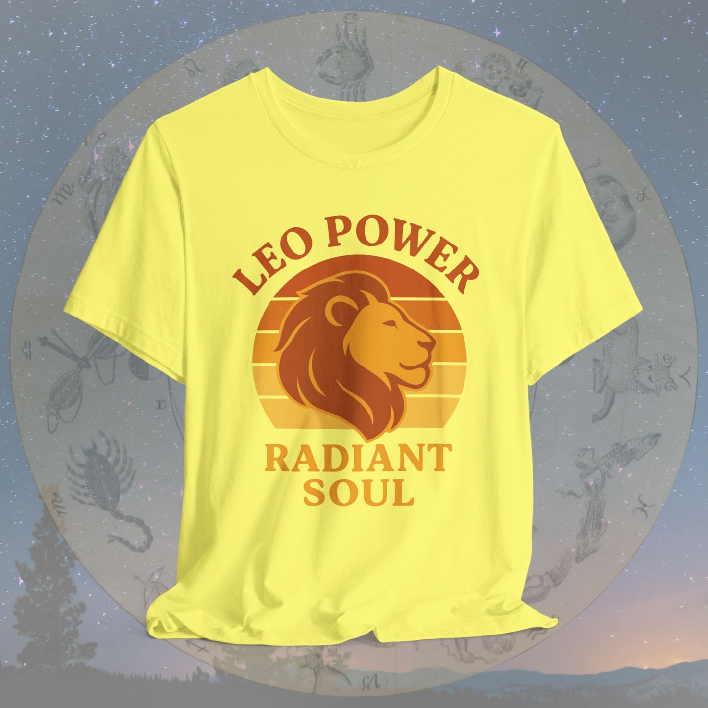 Retro Sunset Radiant Leo Power T-Shirt