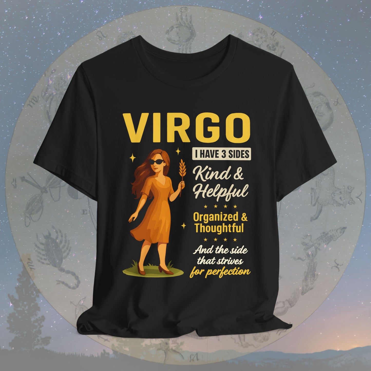 I Have 3 Sides – Perfection Seeker Virgo T-Shirt