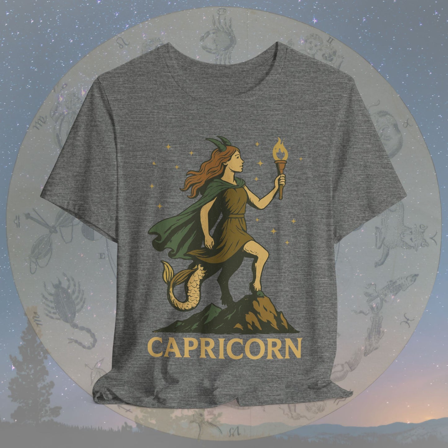 Determined Capricorn Mountain Spirit T-Shirt