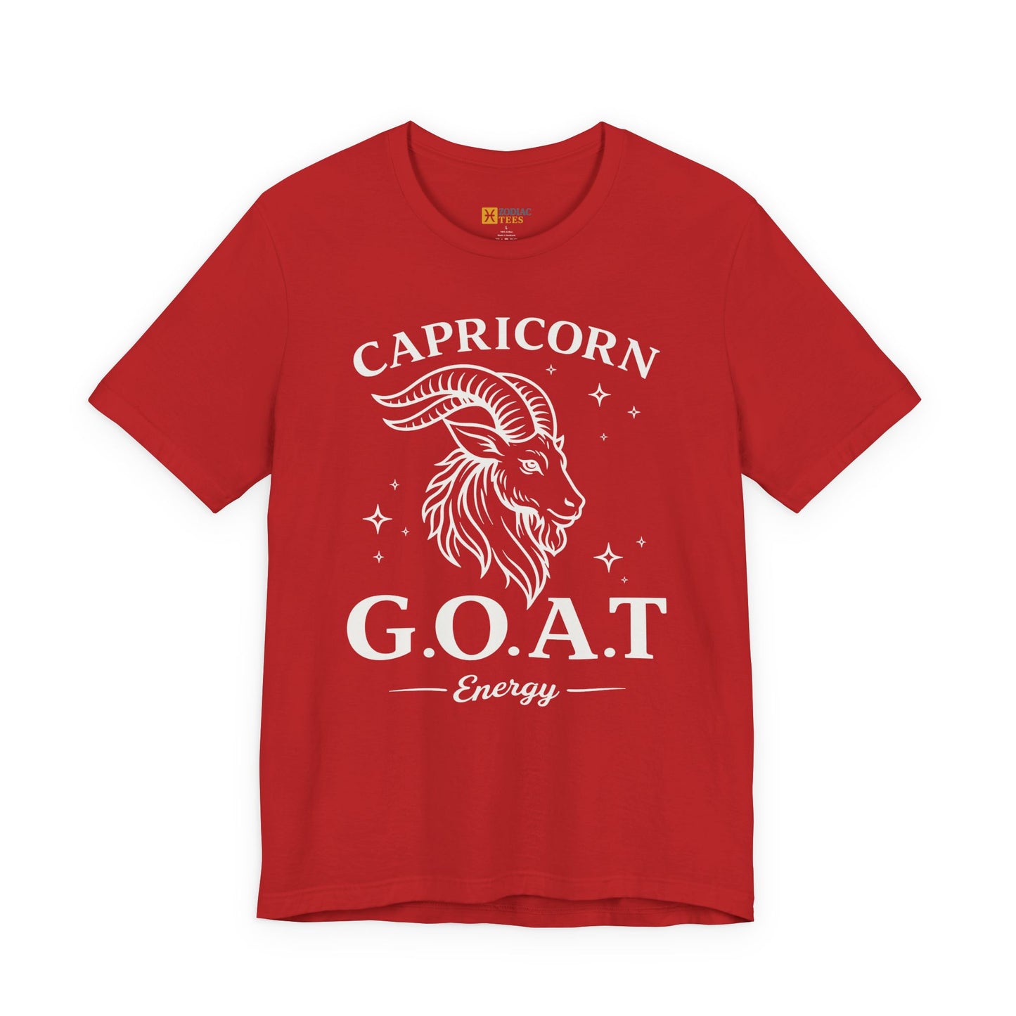 Capricorn G.O.A.T Energy T-Shirt – Greatest of All Time Zodiac Tee