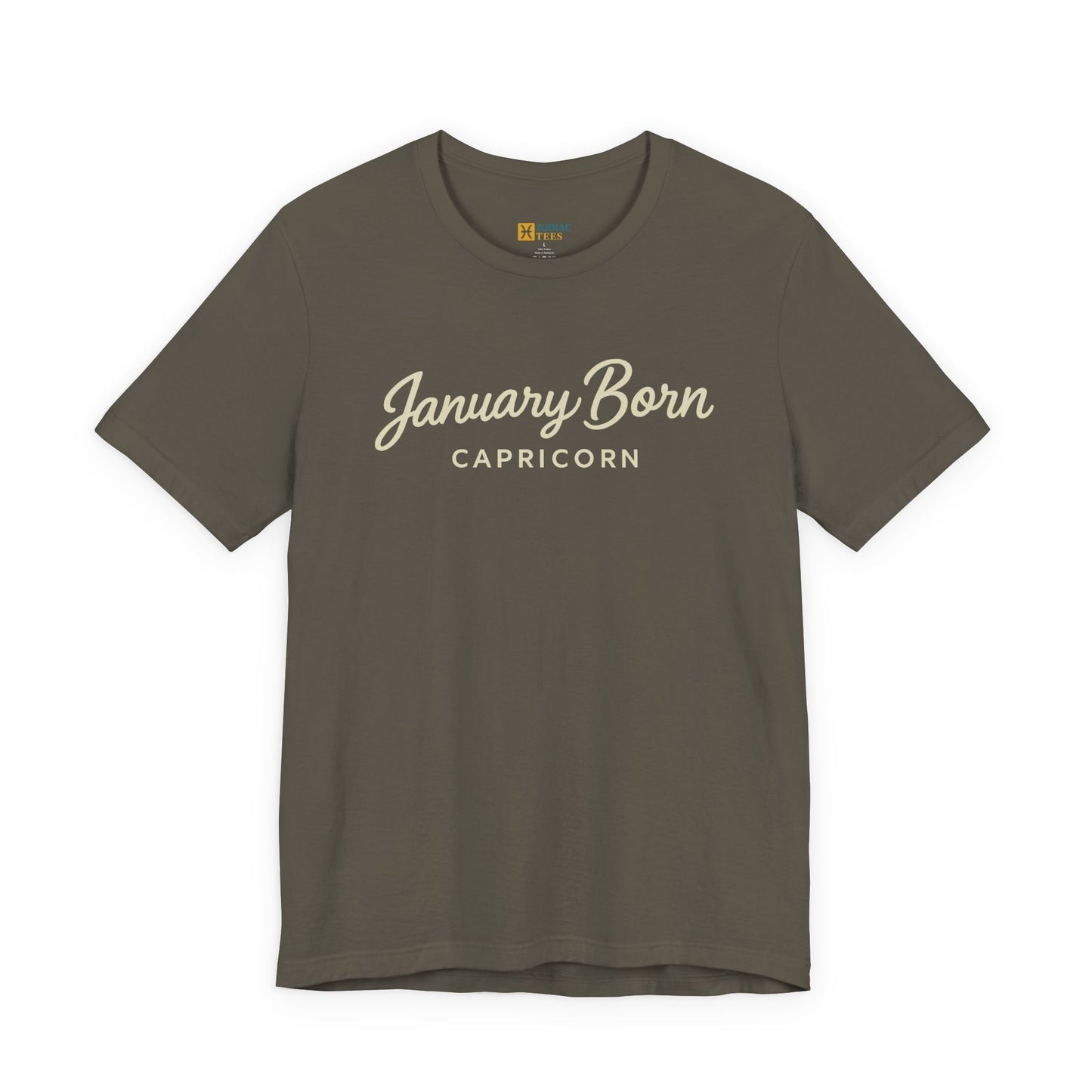 January Born Capricorn T-Shirt – Birthday Zodiac Energy Tee
