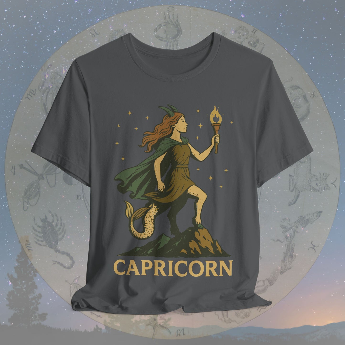 Determined Capricorn Mountain Spirit T-Shirt