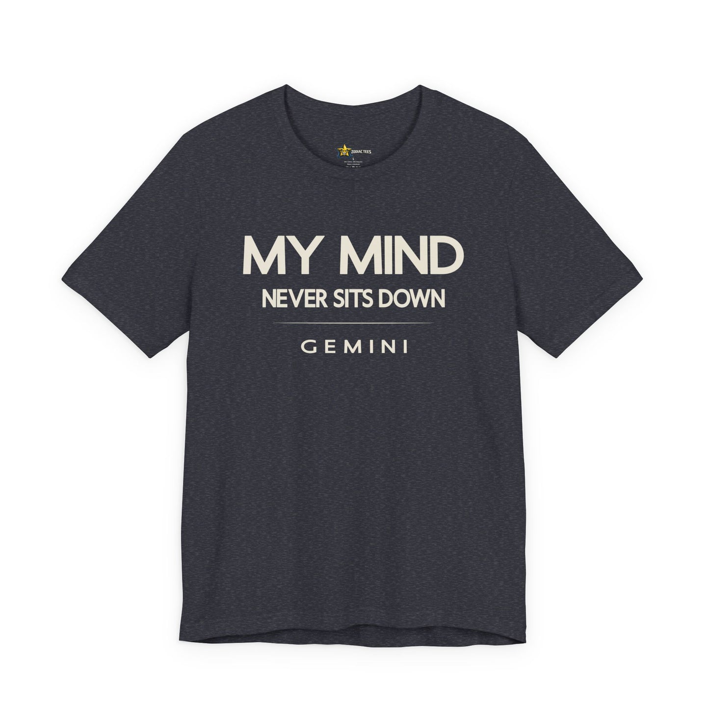 Gemini My Mind Never Sits Down T-Shirt
