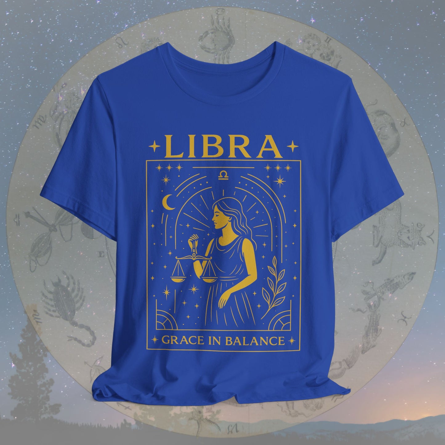 Elegant Grace in Balance Libra T-Shirt