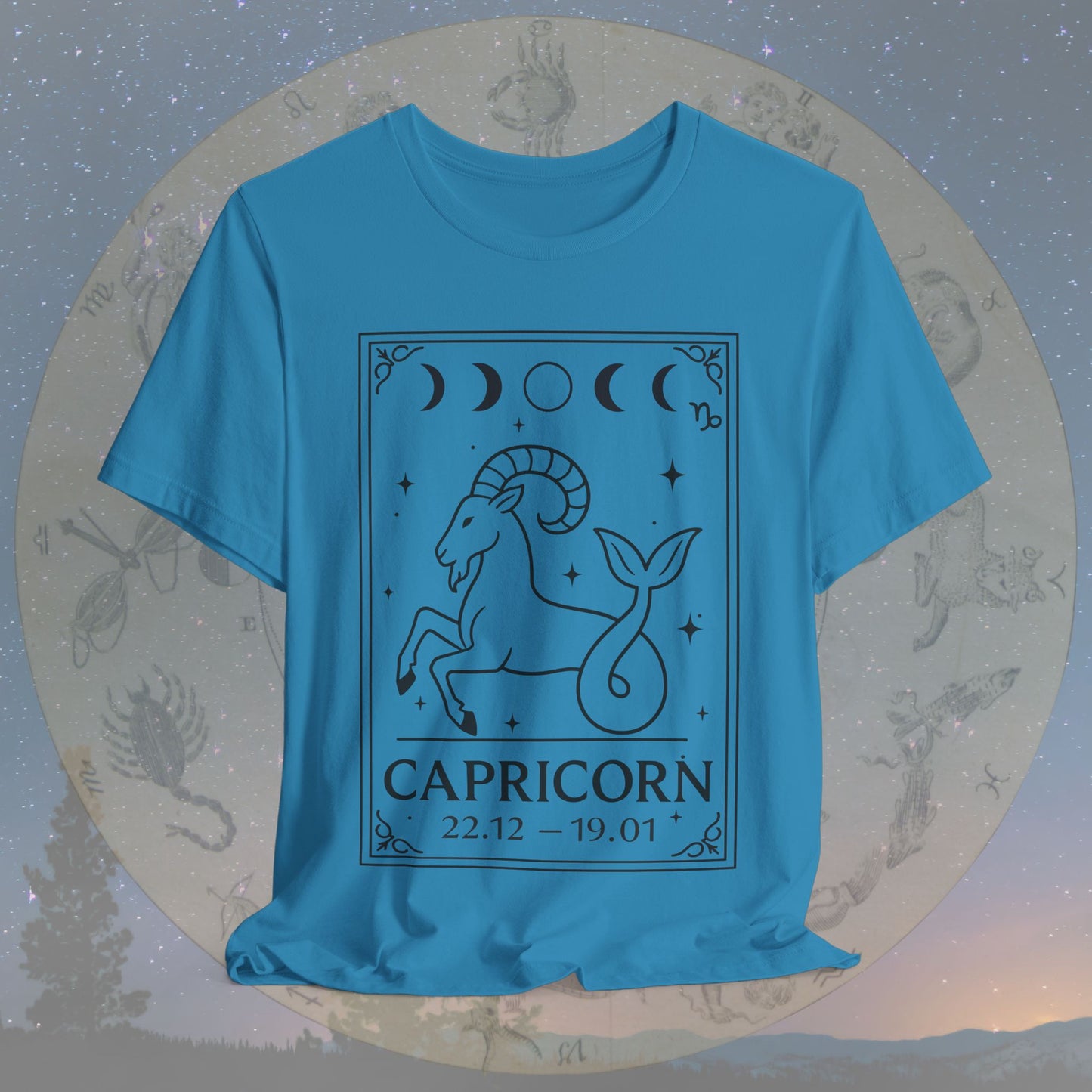 Minimalist Capricorn Zodiac T-Shirt