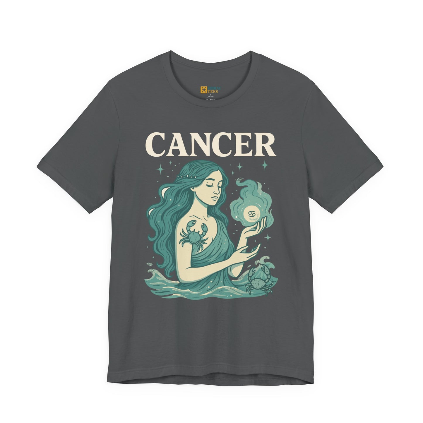 Cancer Bold Zodiac T-Shirt – Water Sign Statement Energy Tee