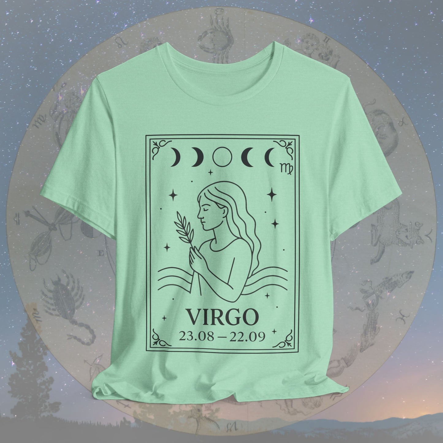 Minimalist Virgo Zodiac T-Shirt