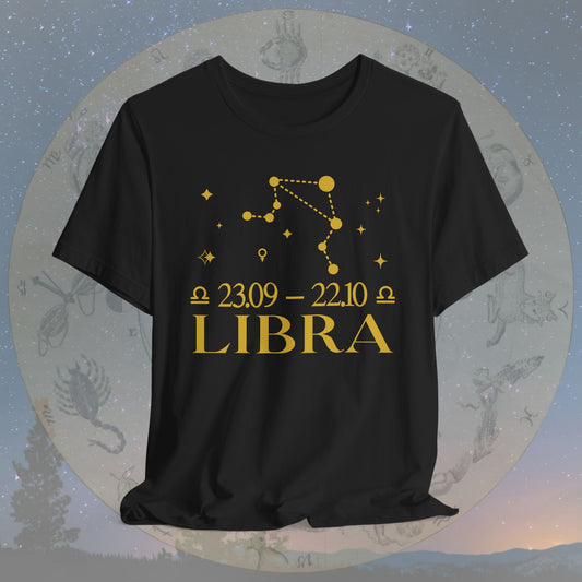 Libra Star Constellation Zodiac T-Shirt