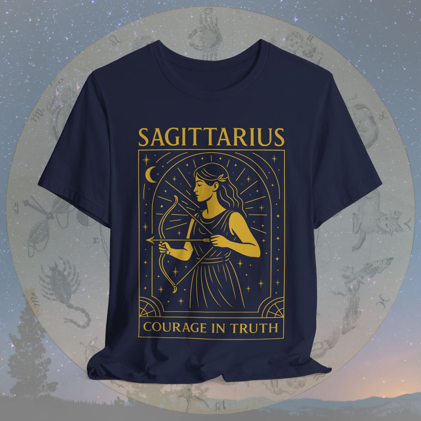 Bold Courage in Truth Sagittarius T-Shirt