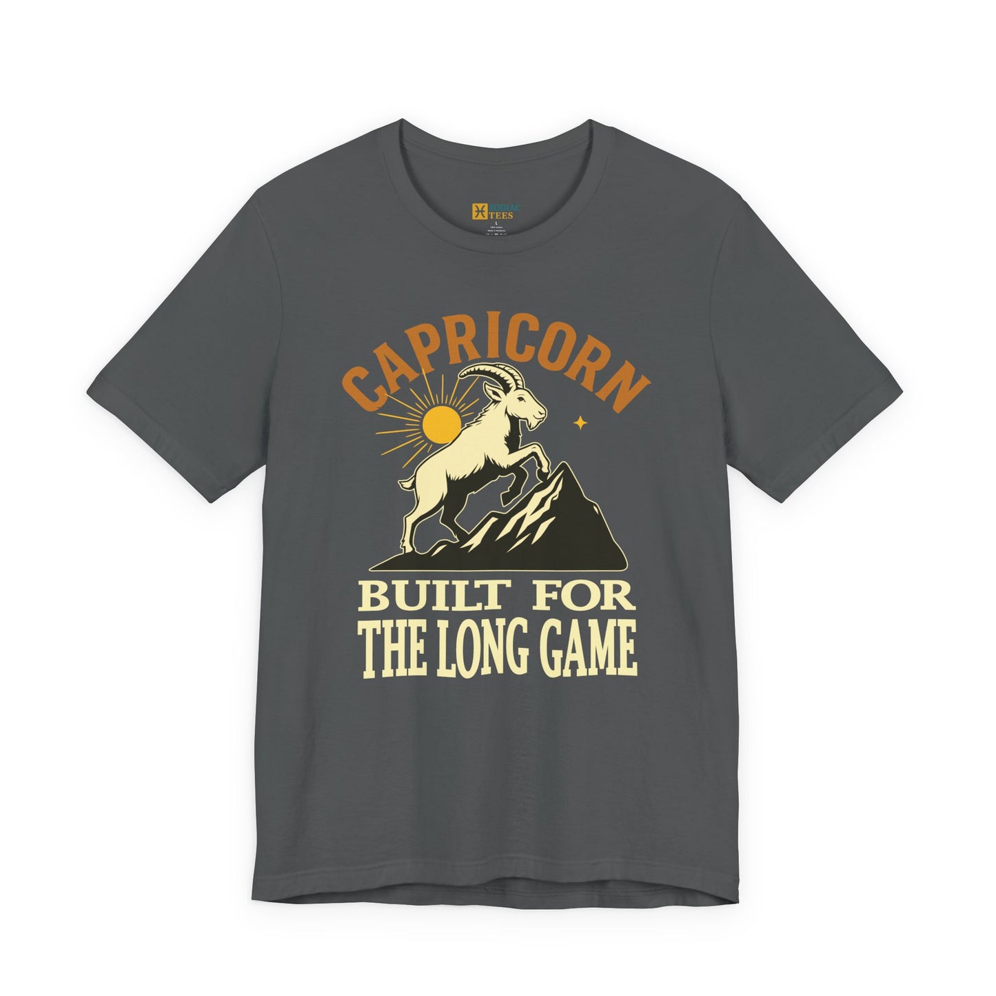 Capricorn Built for the Long Game T-Shirt – Long-Term Energy Tee