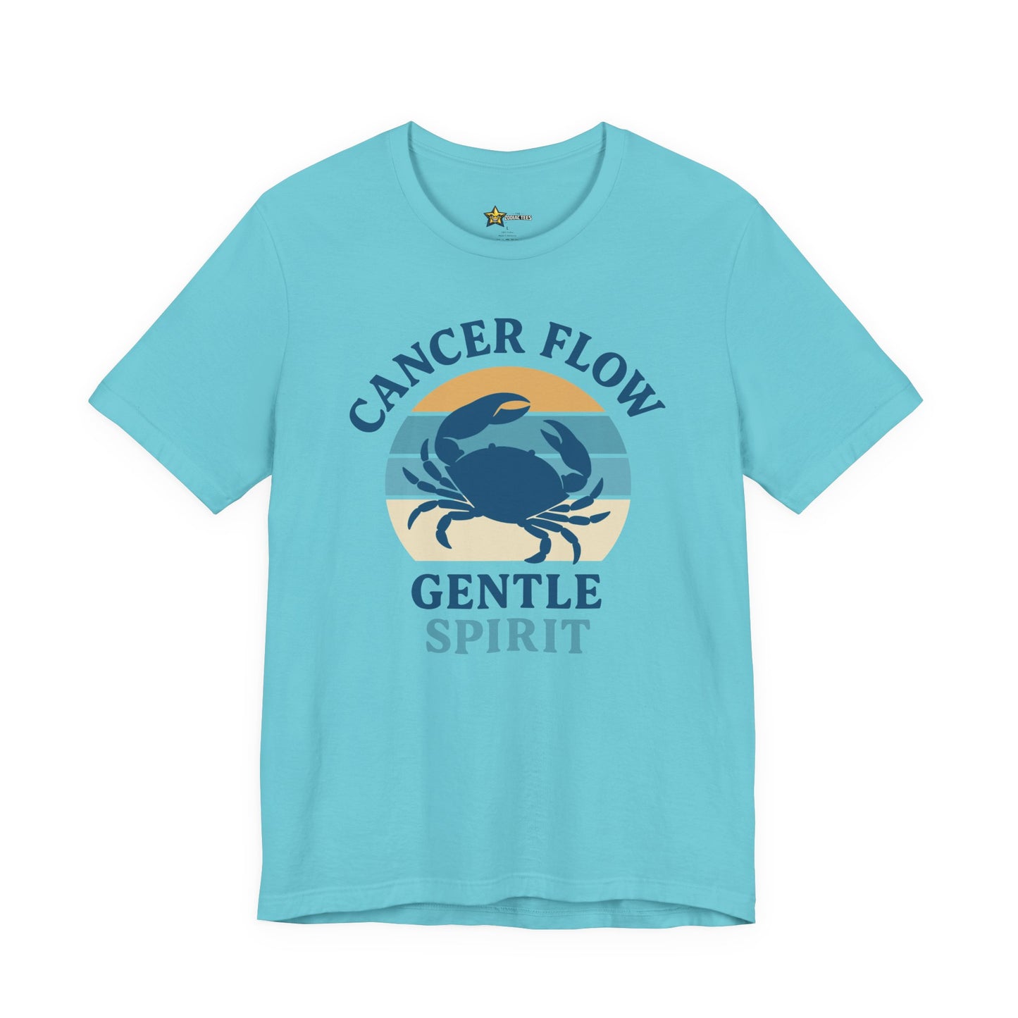 Cancer Retro Flow T-Shirt – Gentle Spirit Statement Tee