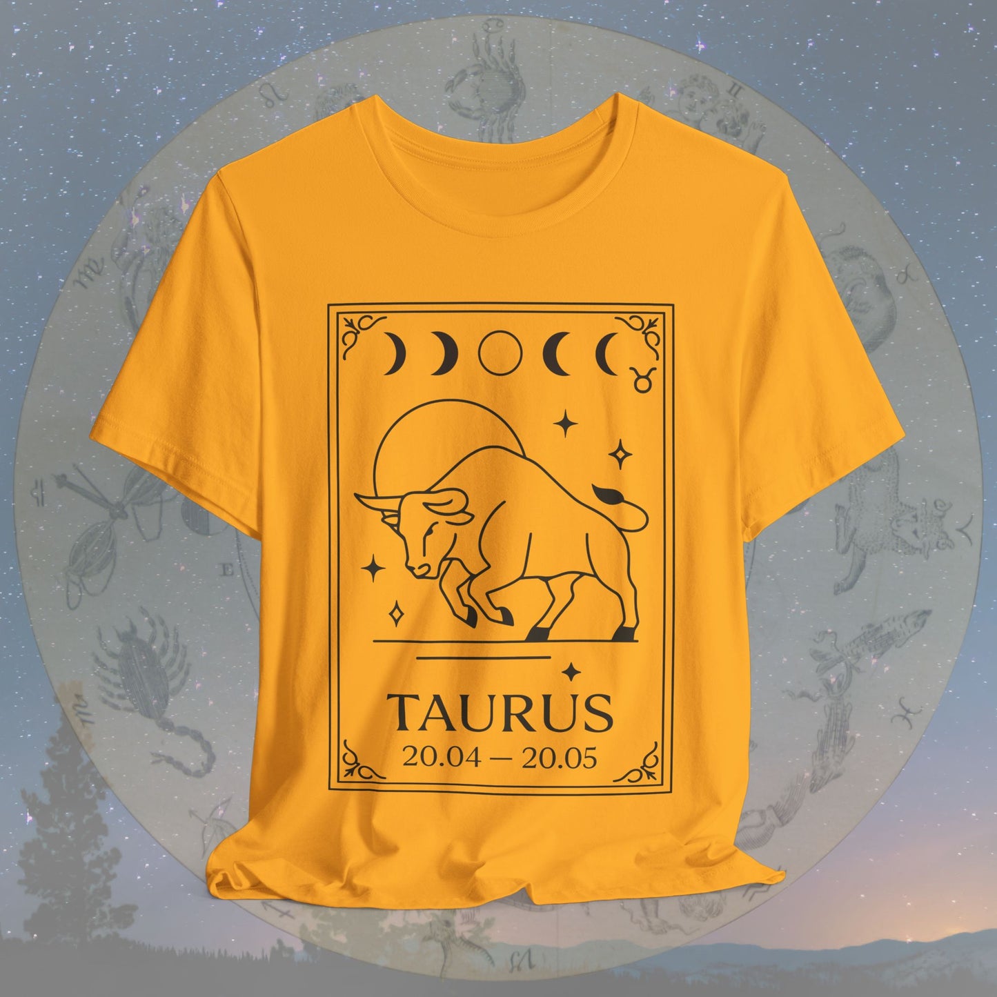 Minimalist Taurus Zodiac T-Shirt
