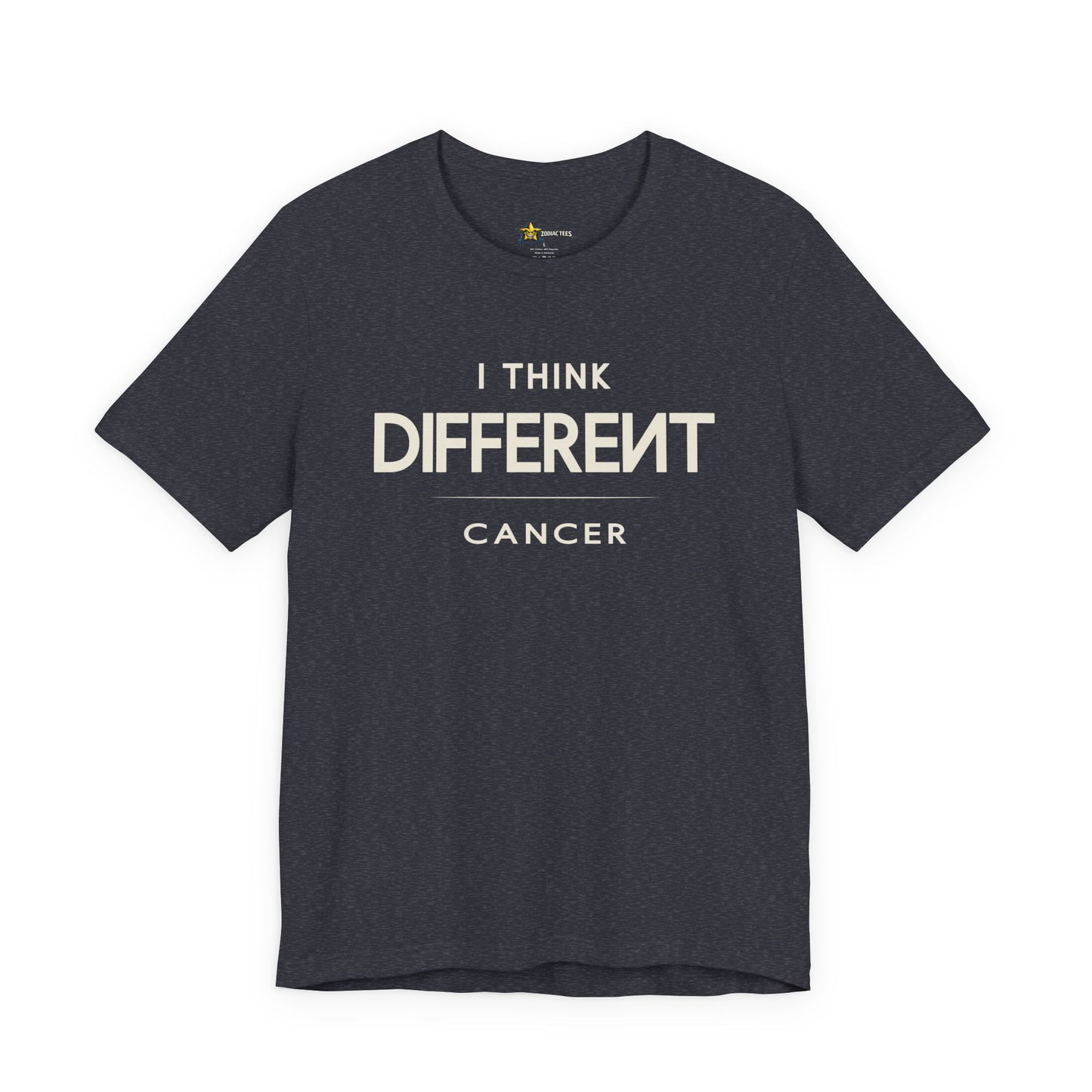 Cancer Minimal Attitude T-Shirt – I Think Different Mindset Tee