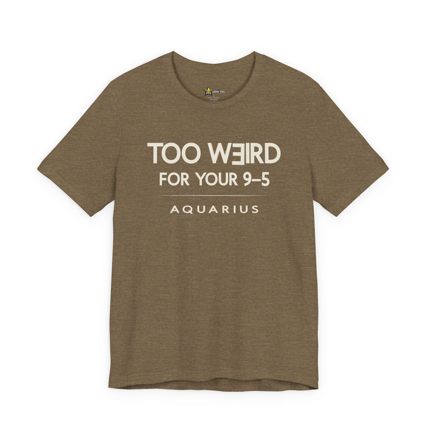 Aquarius Too Weird for Your 9–5 T-Shirt