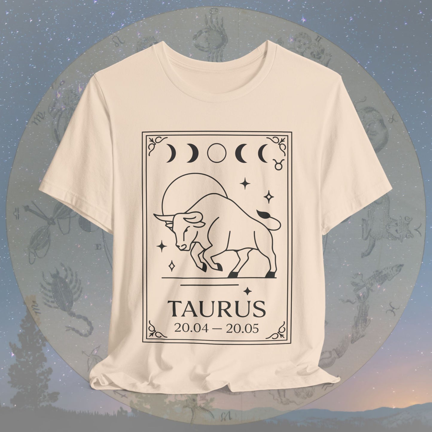 Minimalist Taurus Zodiac T-Shirt