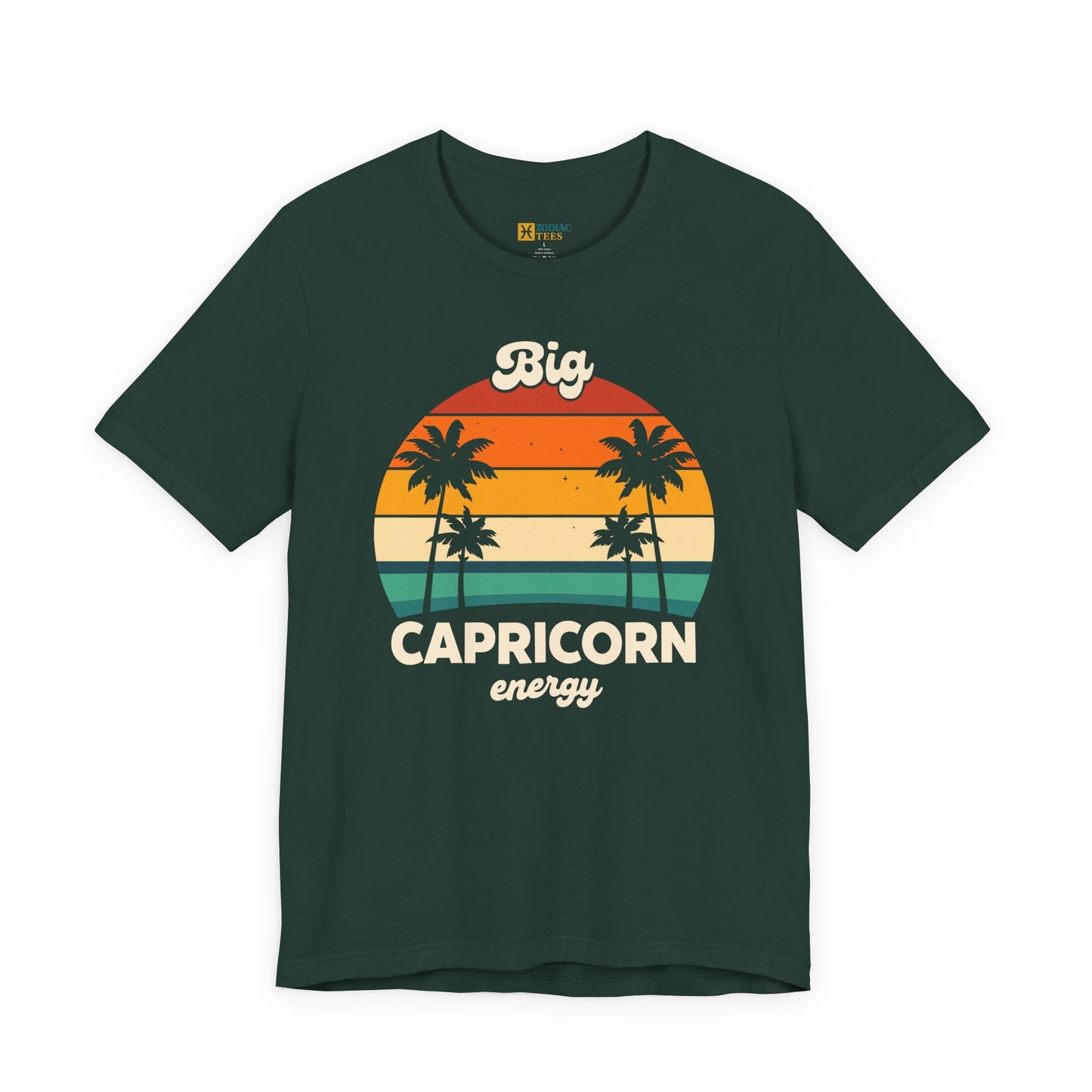 Big Capricorn Energy T-Shirt – Retro Zodiac Vibes Tee
