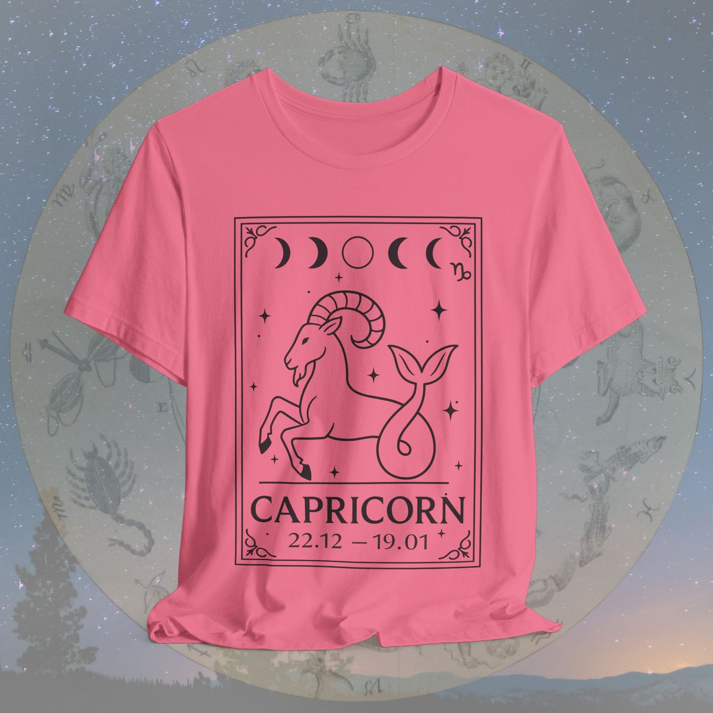 Minimalist Capricorn Zodiac T-Shirt