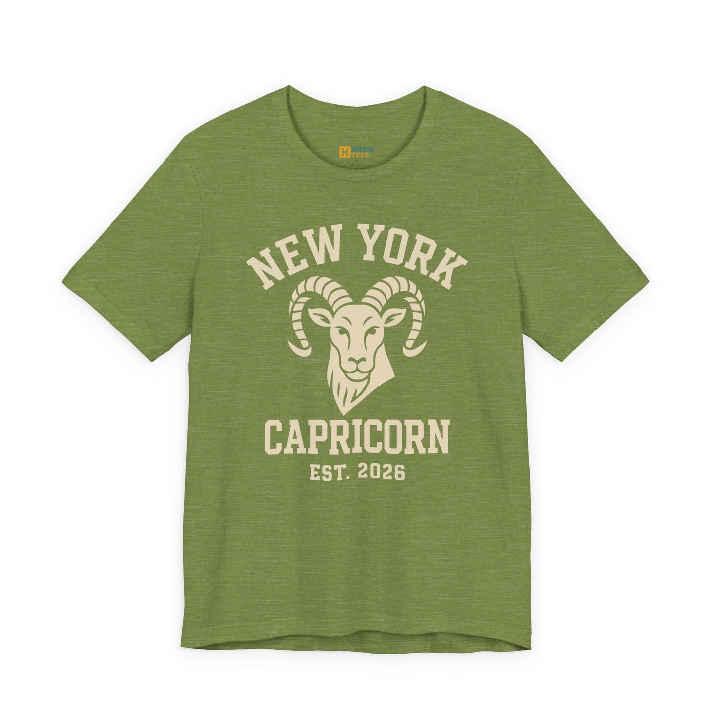 New York Capricorn T-Shirt – Minimal Vintage Zodiac Style (Est. 2026)