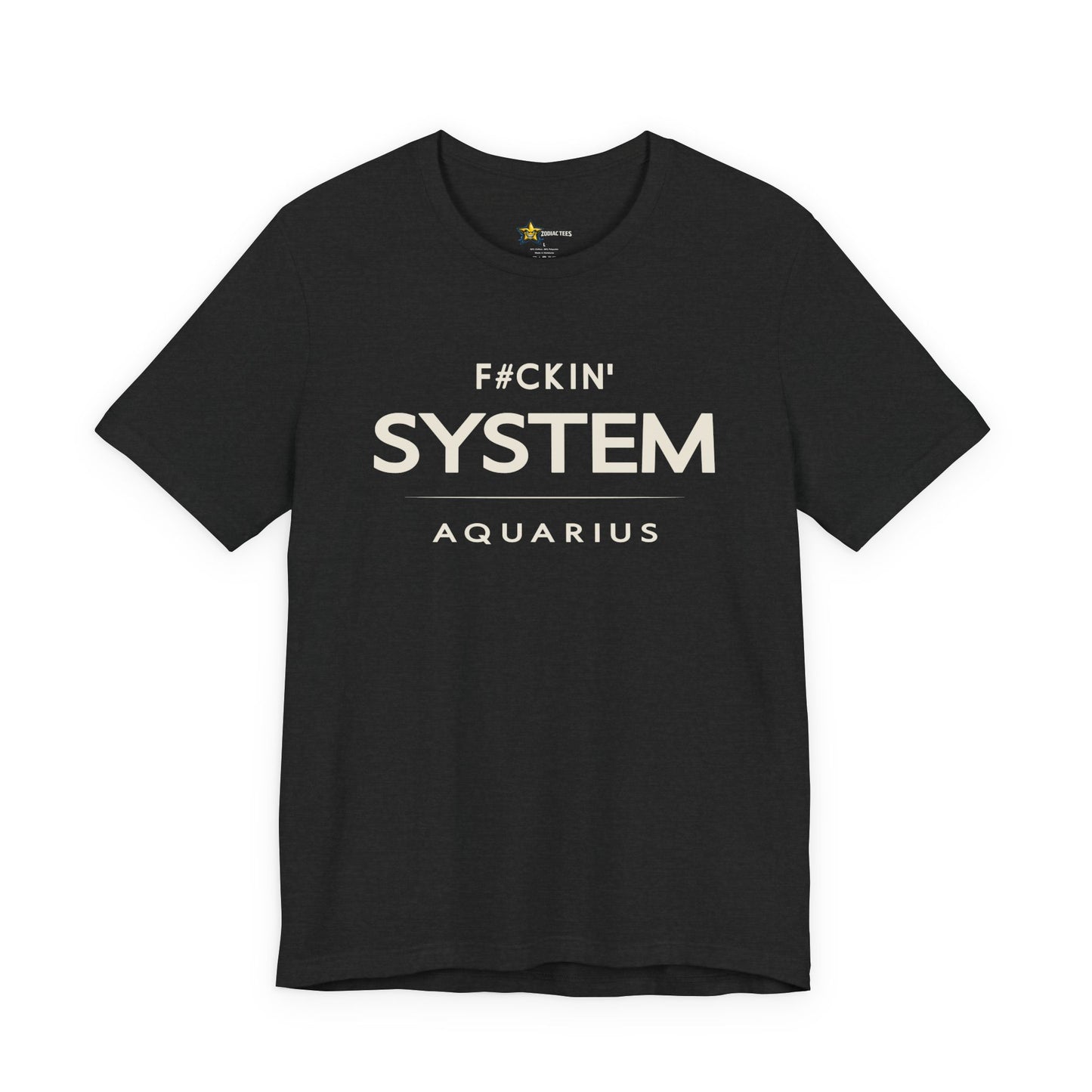 Aquarius Rebel Zodiac T-Shirt – F#ckin’ System Tee