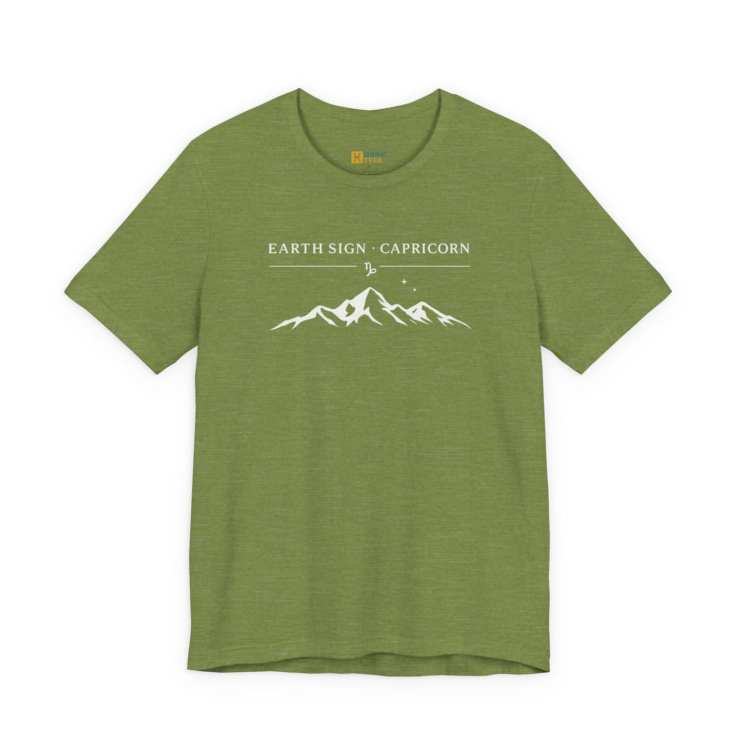 Capricorn Earth Sign T-Shirt – Minimal Mountain Astrology Tee