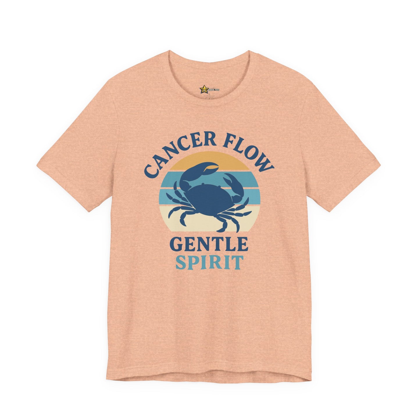 Cancer Retro Flow T-Shirt – Gentle Spirit Statement Tee