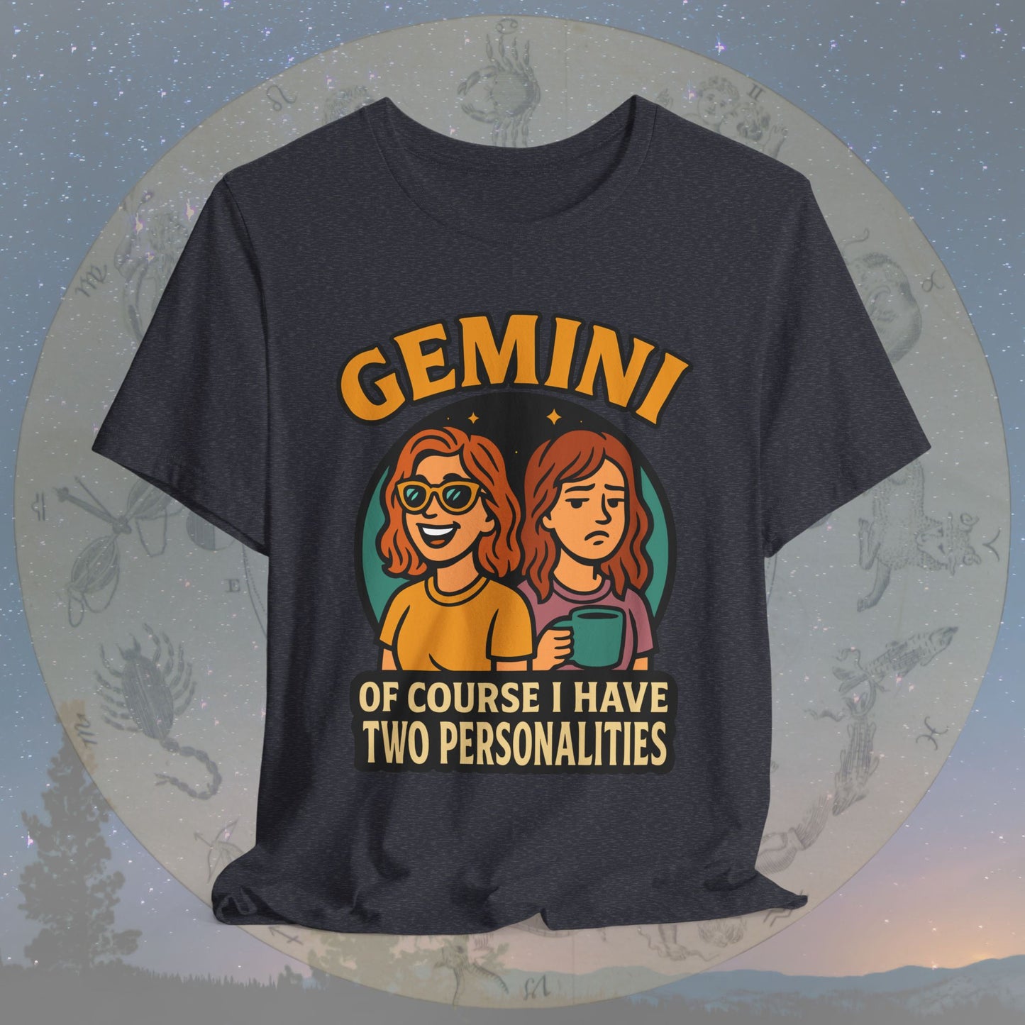 Playful Gemini Two Sides T-Shirt