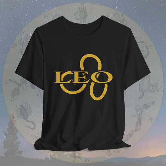 Leo Golden Zodiac Symbol T-Shirt