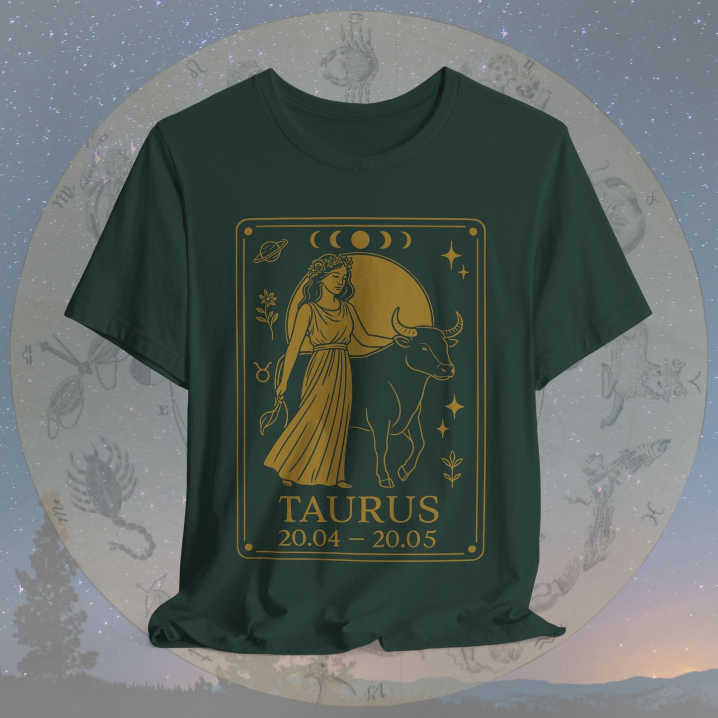 Mystic Earth Taurus Zodiac T-Shirt