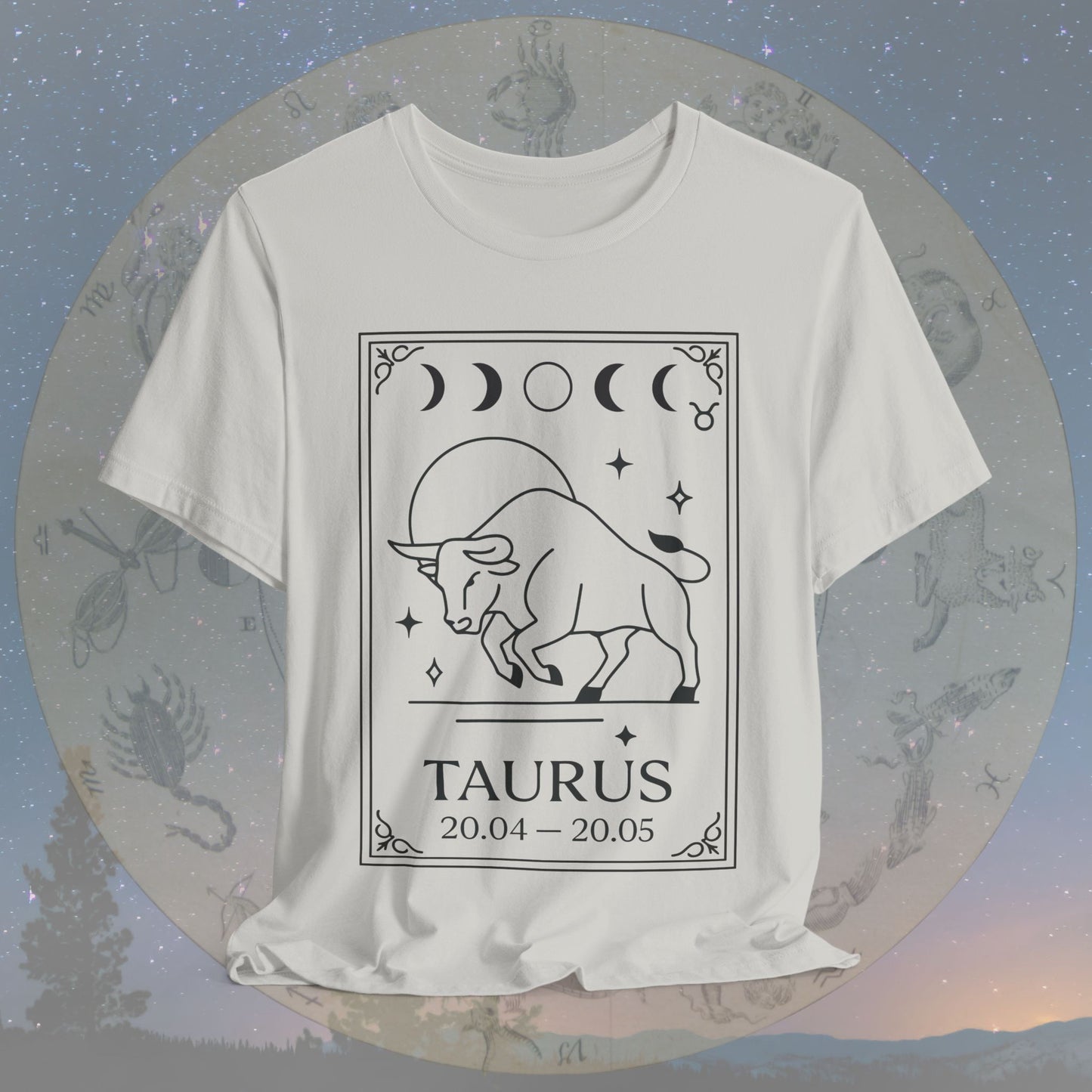 Minimalist Taurus Zodiac T-Shirt