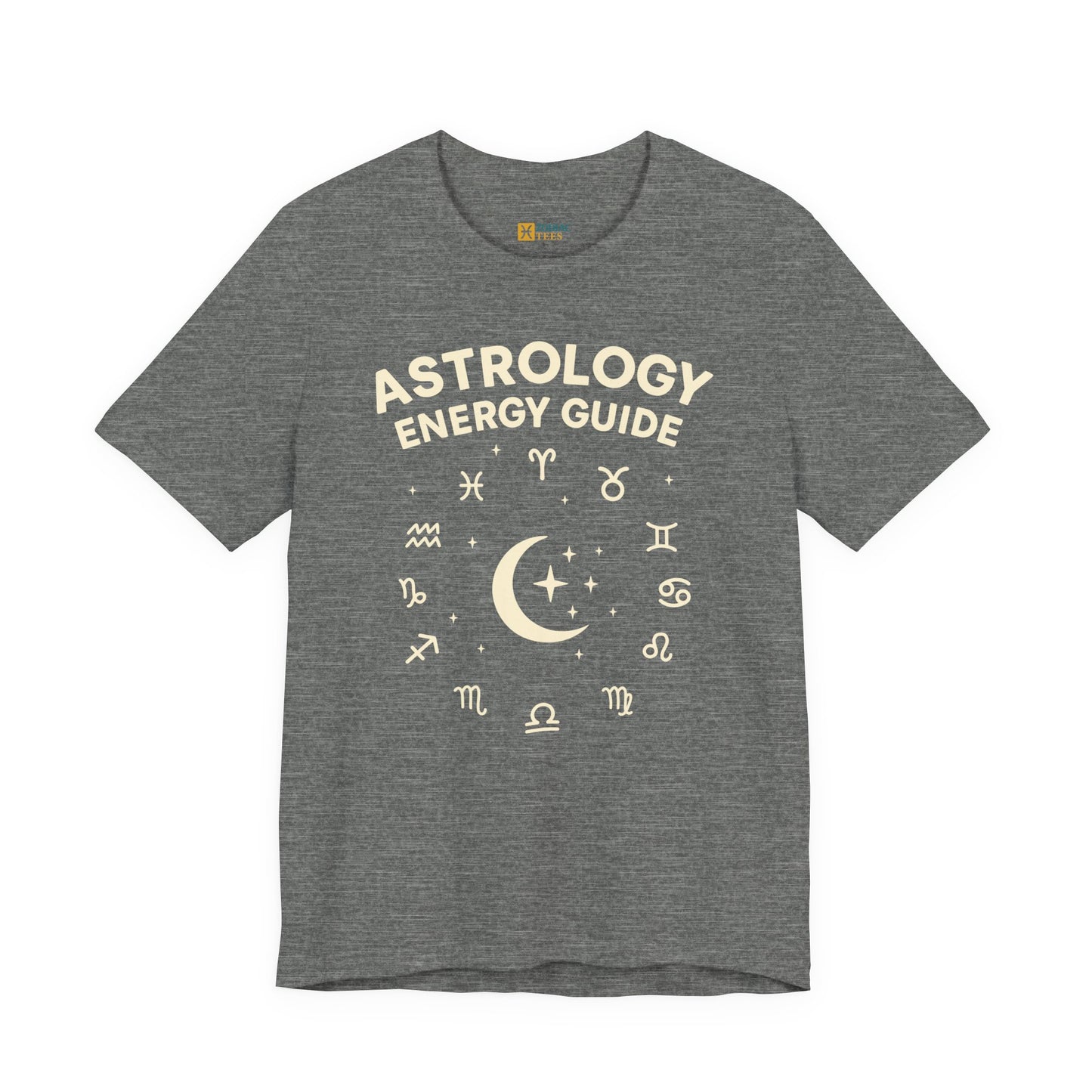 Astrology Energy Guide T-Shirt – Zodiac Signs & Moon Design
