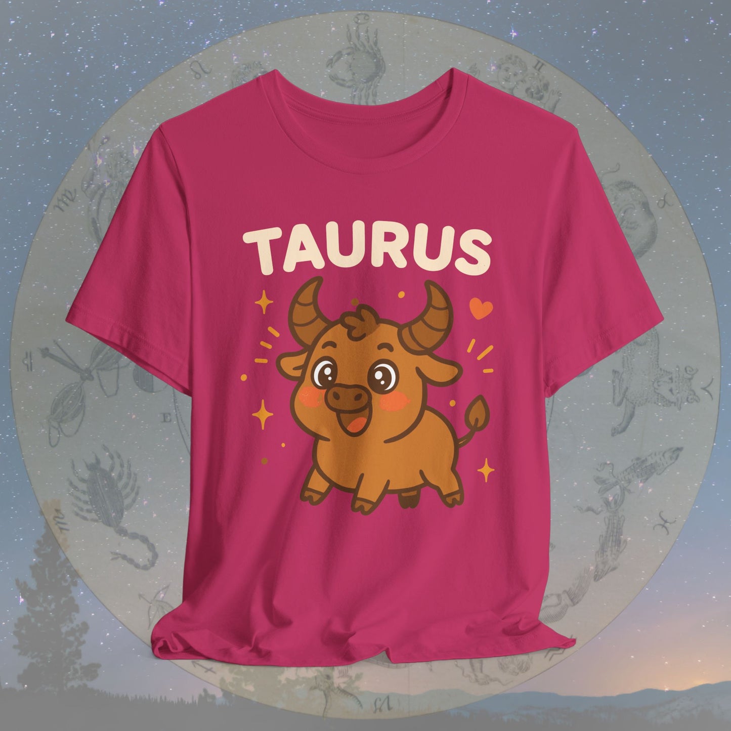 Kawaii Gentle Taurus Zodiac Sign T-Shirt
