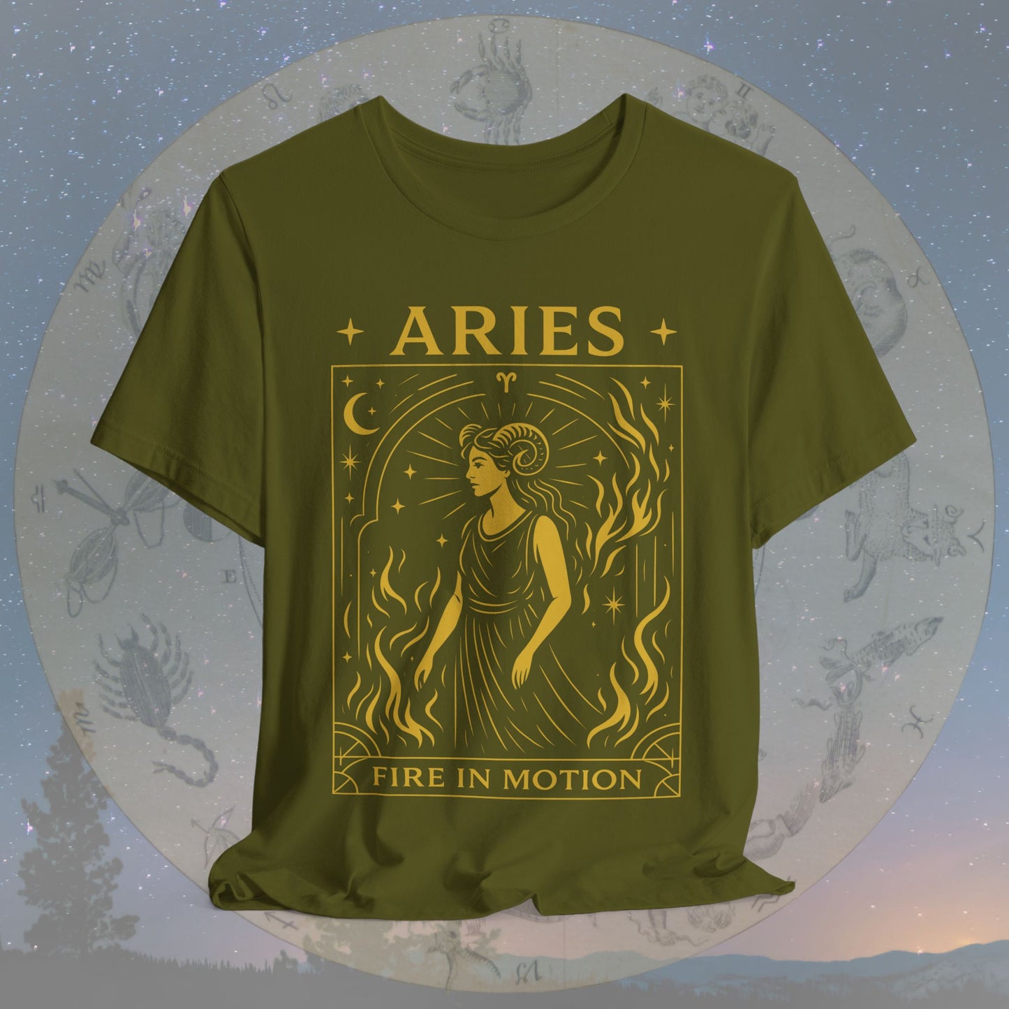 Bold Fire in Motion Aries T-Shirt