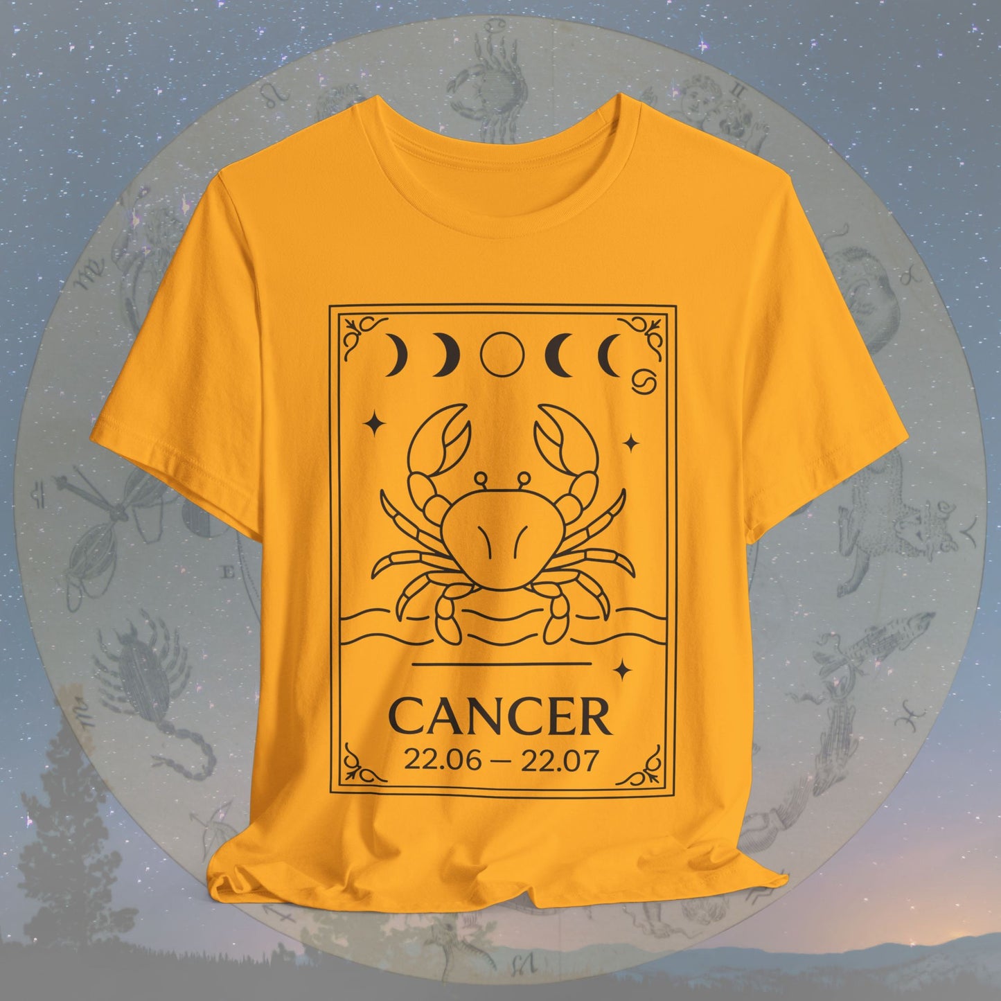 Minimalist Cancer Zodiac T-Shirt