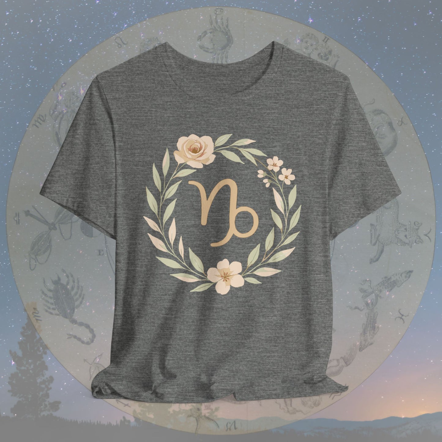 Elegant Earthly Grace Capricorn T-Shirt