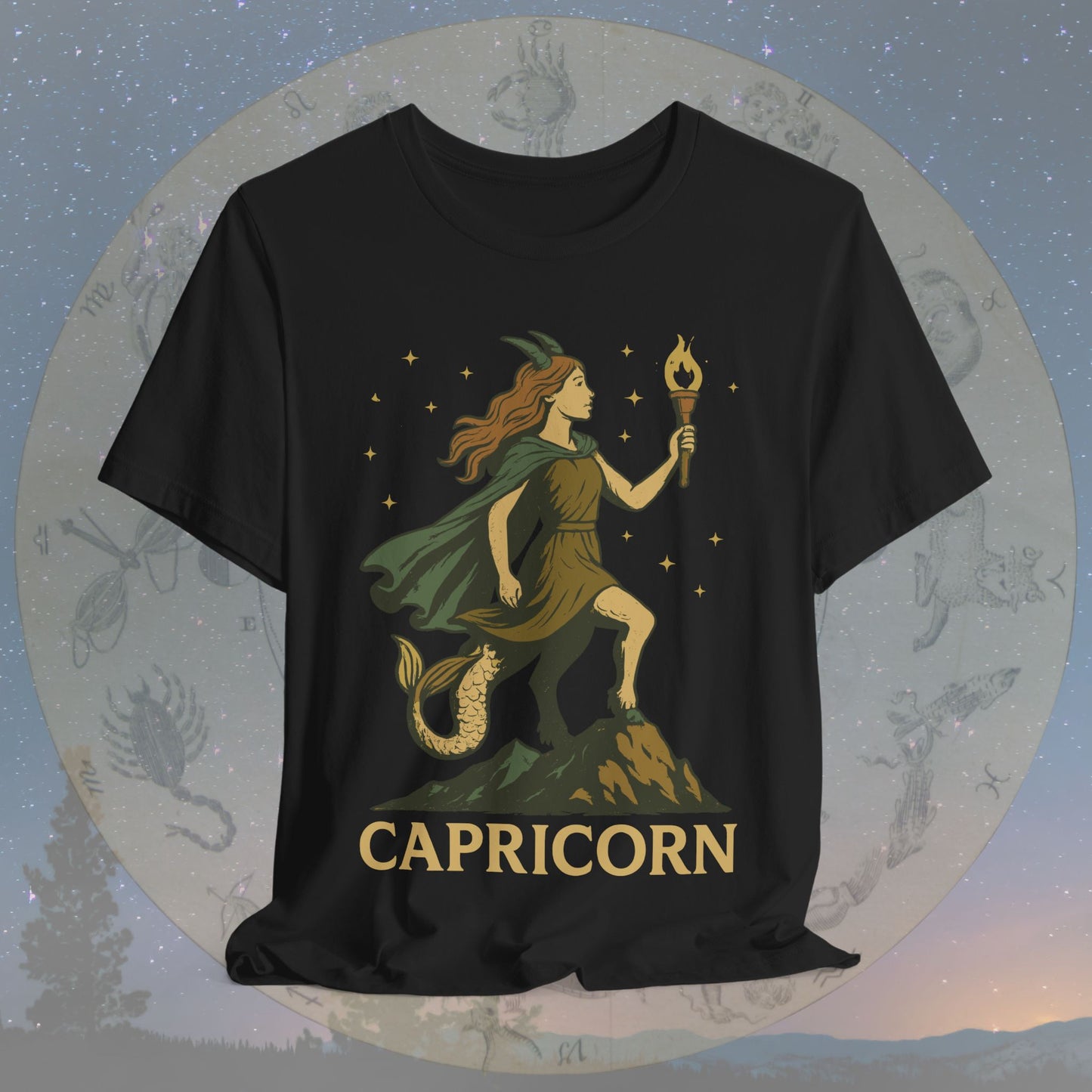 Determined Capricorn Mountain Spirit T-Shirt