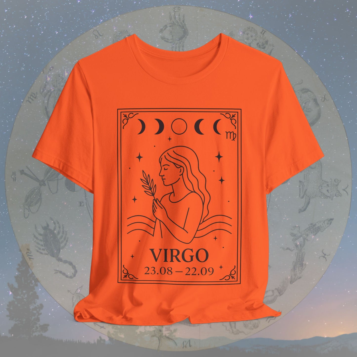 Minimalist Virgo Zodiac T-Shirt