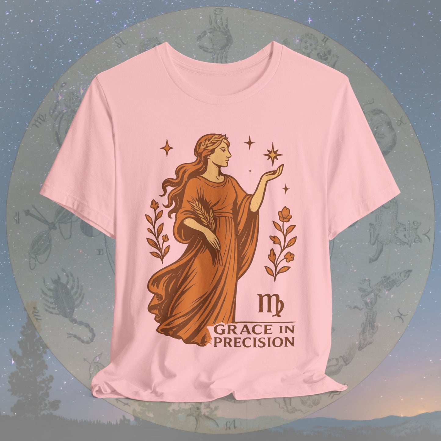Elegant Grace in Precision Virgo T-Shirt