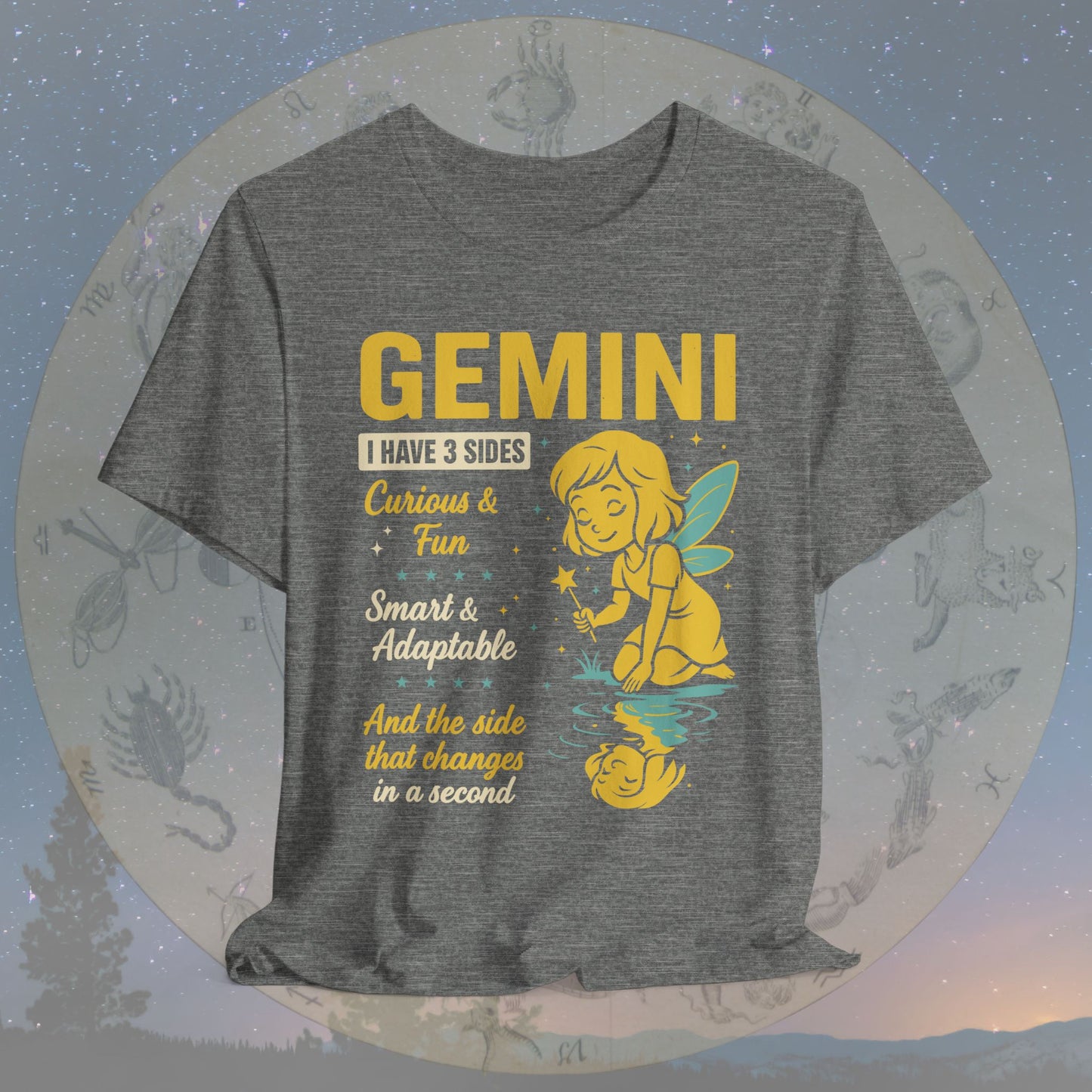 I Have 3 Sides – Playful Spirit Gemini T-Shirt