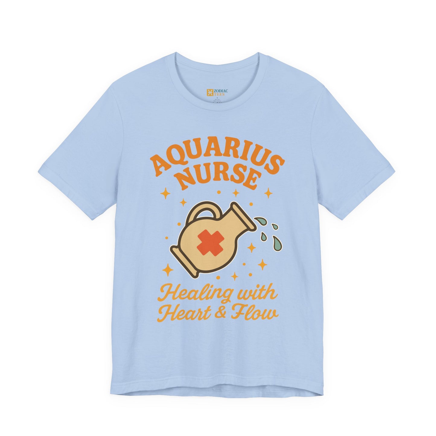 Aquarius Nurse Healing T-Shirt – Compassionate Zodiac Energy Tee