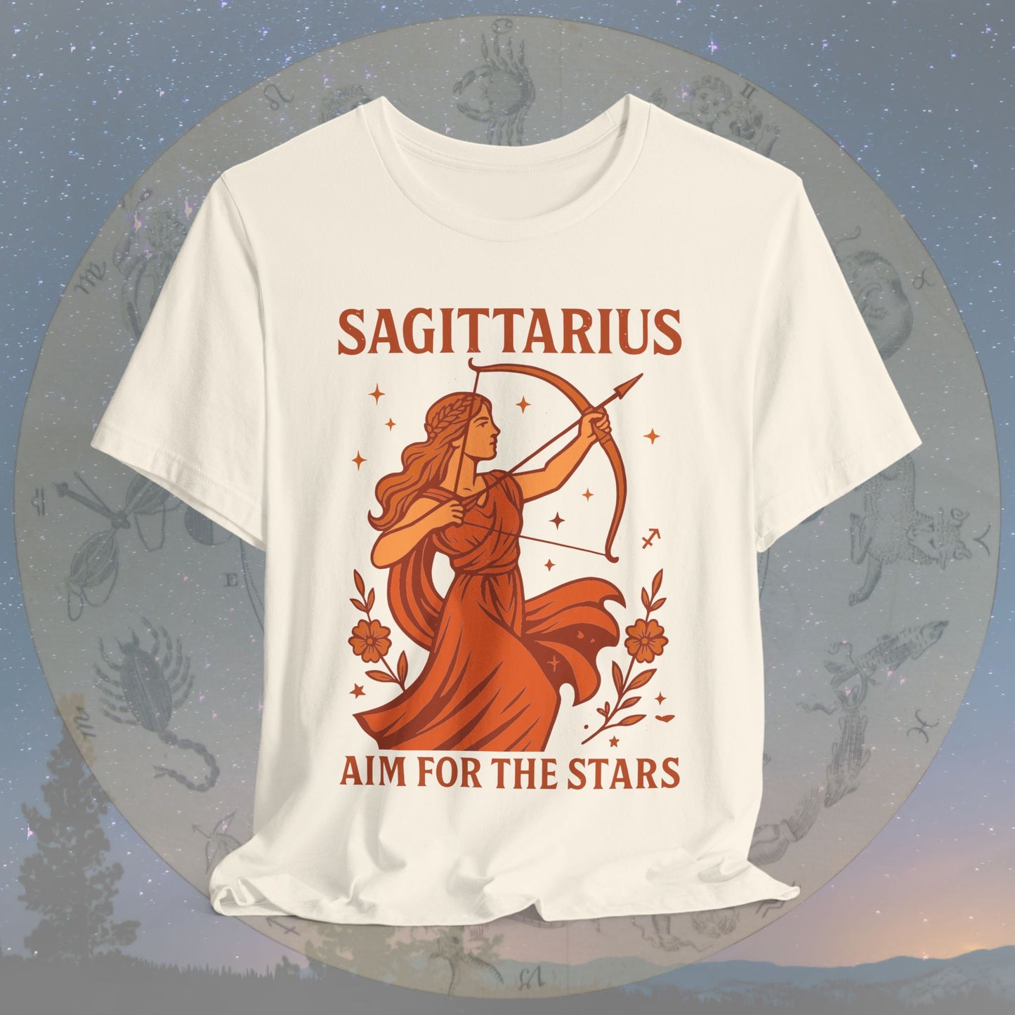 Adventurous Aim for the Stars Sagittarius T-Shirt