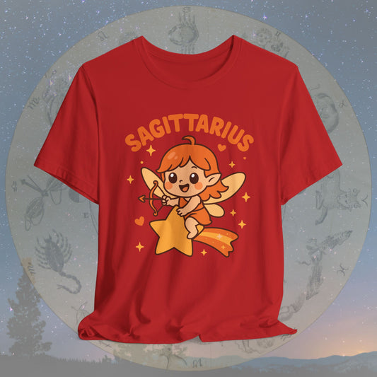 Kawaii Adventurous Sagittarius Zodiac Sign T-Shirt