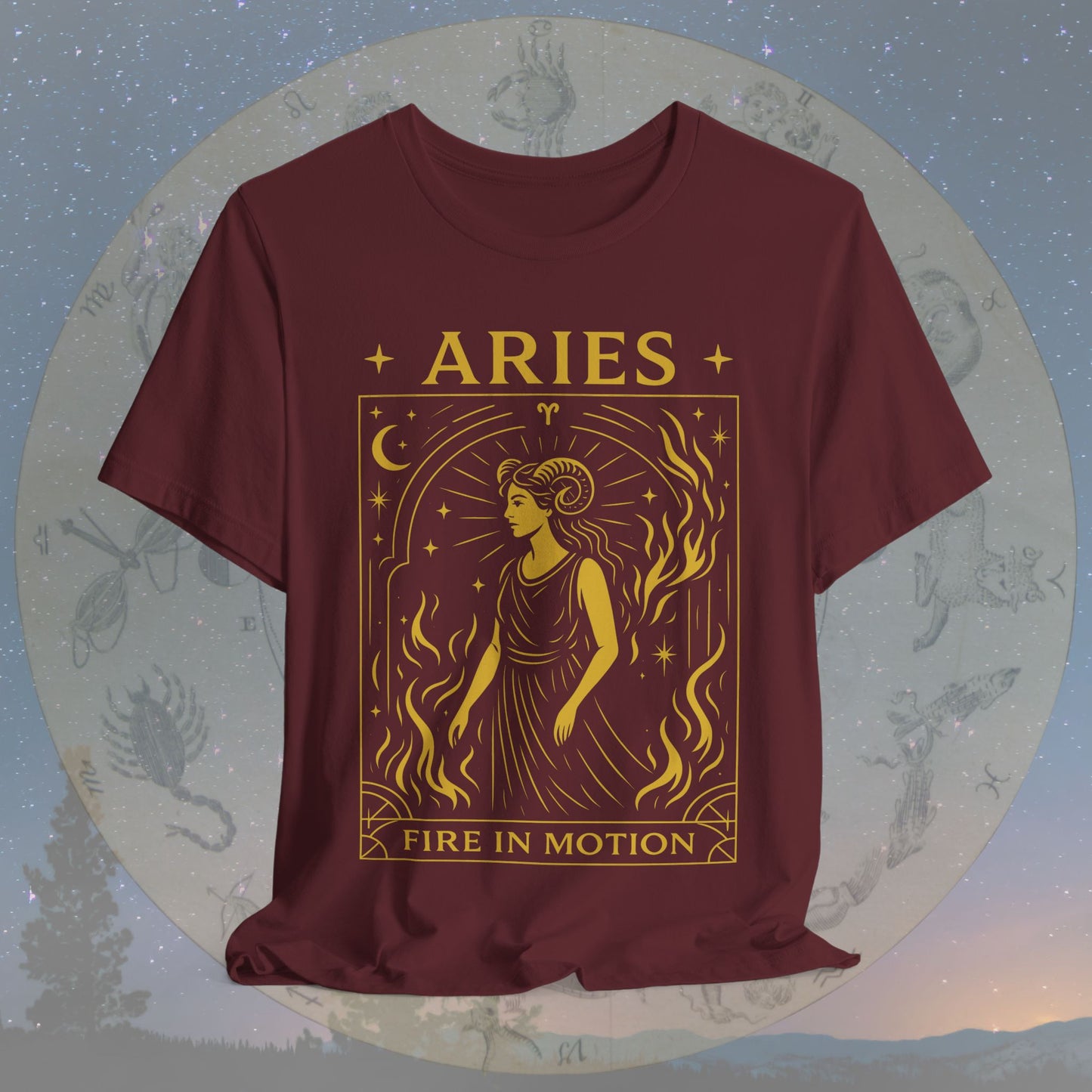 Bold Fire in Motion Aries T-Shirt